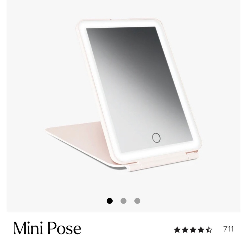 Mini Pose LED  Tri-Light Travel Mirror